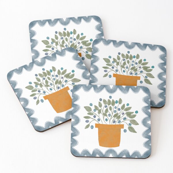Item preview, Beautiful pot of blue berries designed and sold by FrancesPoff.