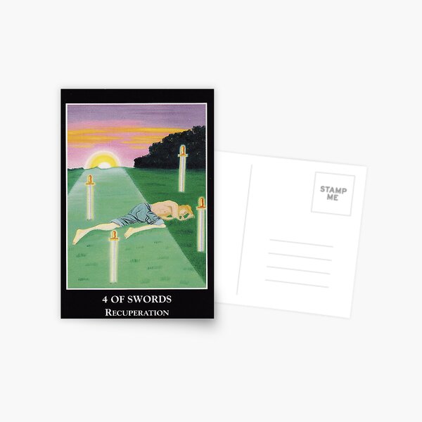 4 of Swords - Recuperation Postcard