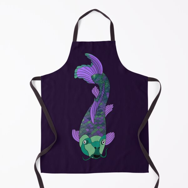 Item preview, Pez koi verde y morado designed and sold by Lady-Lilac.