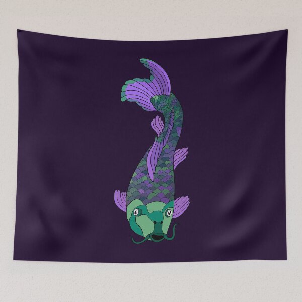 Item preview, Green and Purple Koi Fish designed and sold by Lady-Lilac.