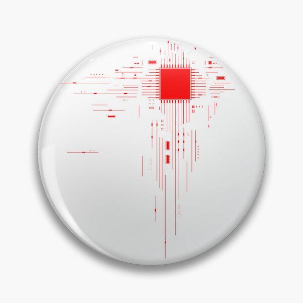 Artikelvorschau, Prozessor Platine in rot entworfen und verkauft von Praechtig.