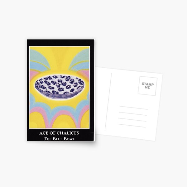 Ace of Chalices - The Blue Bowl Postcard