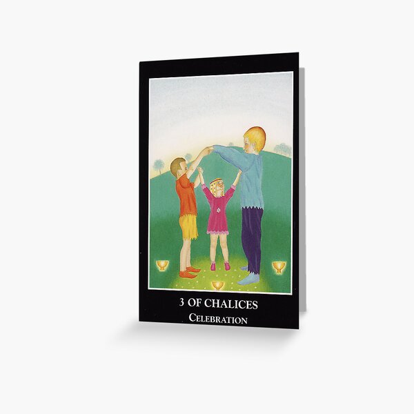 3 of Chalices - Celebration Greeting Card