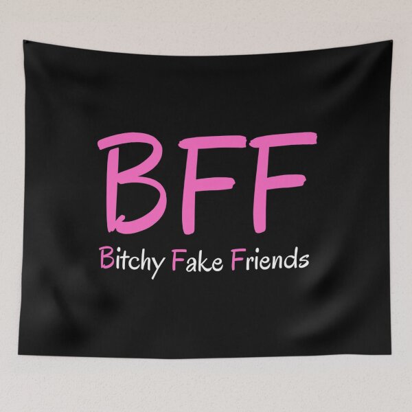 Item preview, BFF Bitchy Fake Friends (Pink & White) Classic . designed and sold by hakeneckusni.