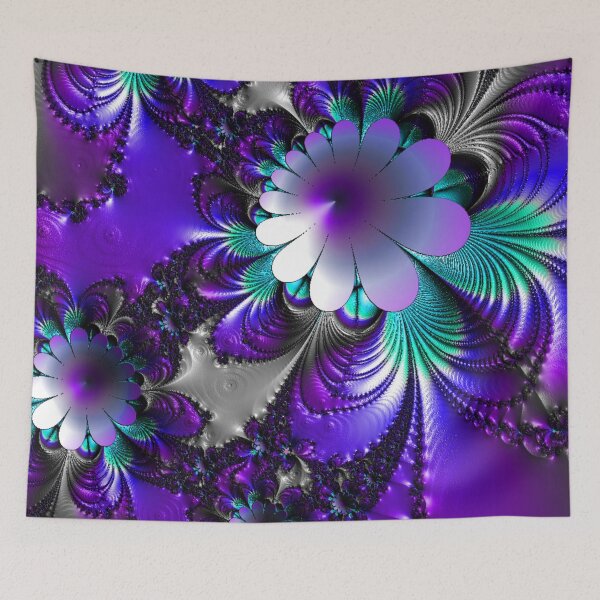 Item preview, Violet Wonder | Swirling Floral Fractal | High Vibrational | Fractal Art designed and sold by JillyJ05.