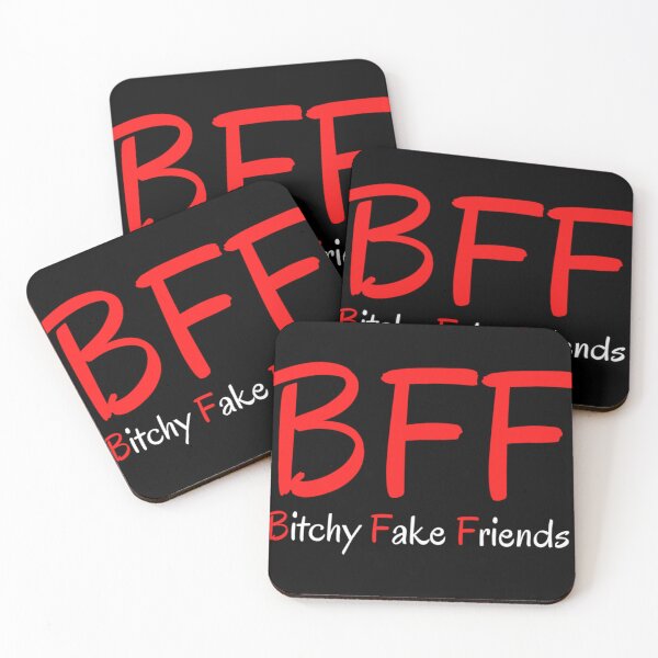 Item preview, BFF Bitchy Fake Friends (Red & White) Classic . designed and sold by hakeneckusni.