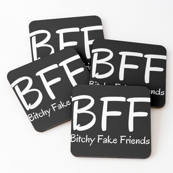 Item preview, BFF Bitchy Fake Friends (White letters version) Classic . designed and sold by hakeneckusni.