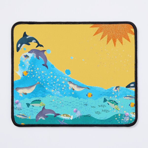 Item preview, Sea Life Collage Artwork designed and sold by Dream Bloom Gallery.