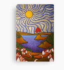 Wall Art Canvas Picture Print Urban Graffiti Wall in Primary Colors 3.2