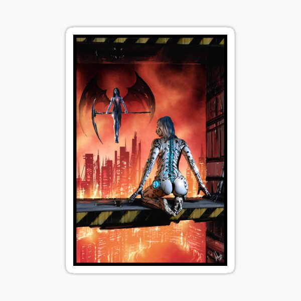 Cyberpunk Painting 086 Sticker