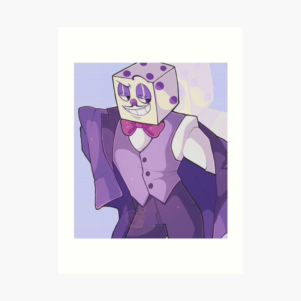 King Dice Original A4 Art Print Phasechan 