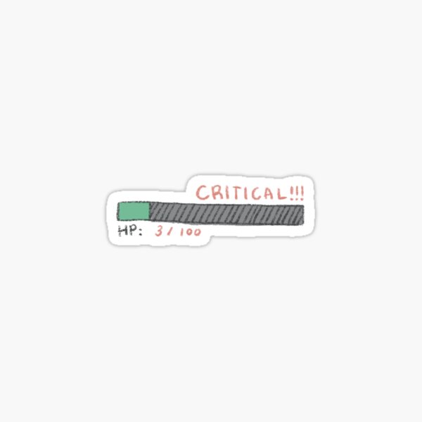 Rpg Critical Sticker By Createbad Redbubble