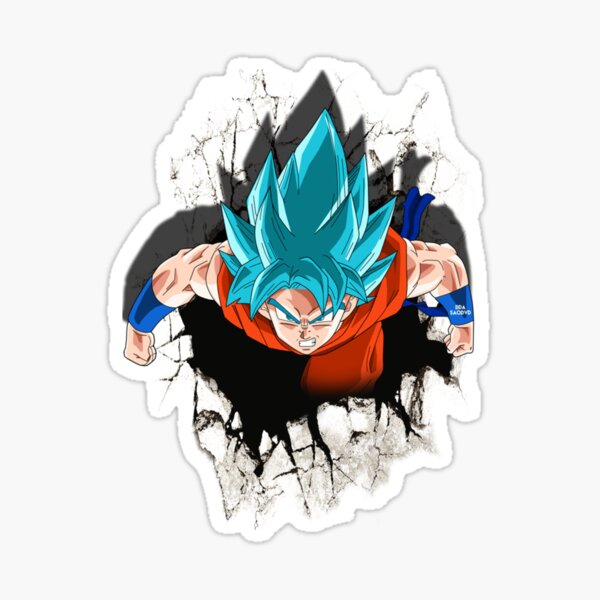 Goku Saiyan Blue Dragon Ball Z Essential  Sticker for Sale by posikbisawin