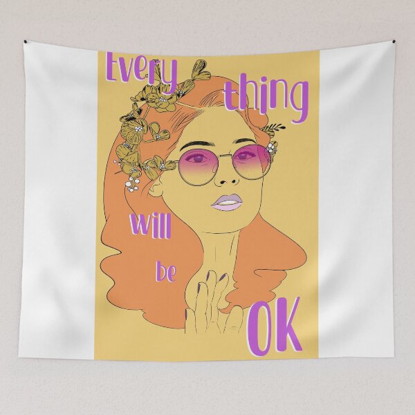 Item preview, Everything will be ok supportive empowerment motivational inspirational  designed and sold by BlueVanCreative.