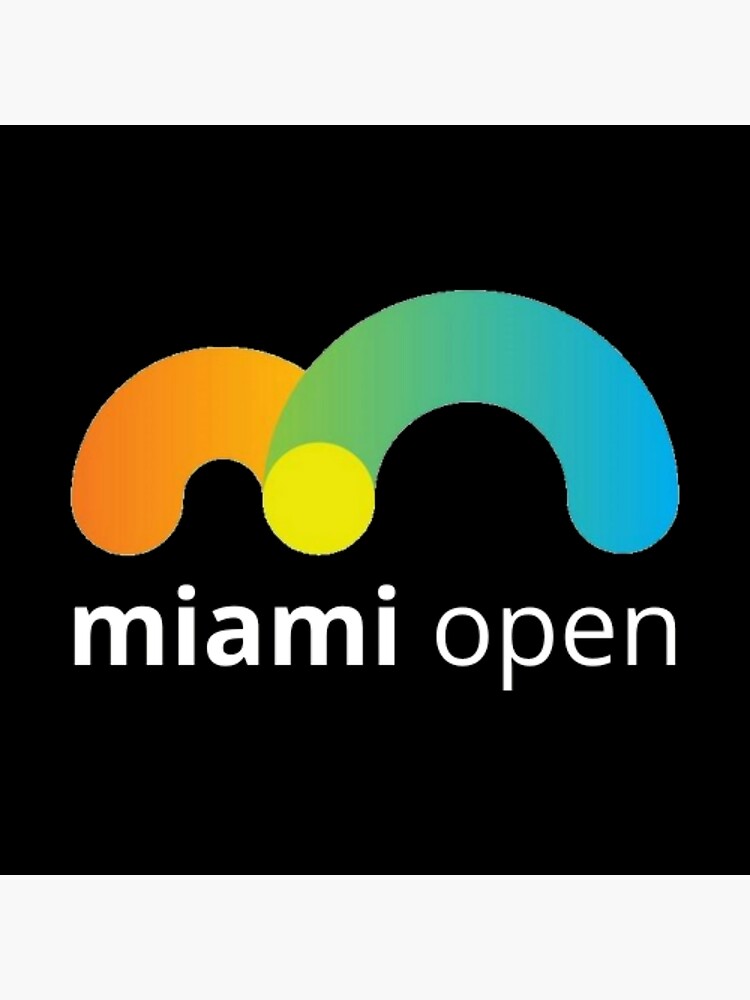 "miami open logo black " Poster for Sale by PenguinsCircle Redbubble