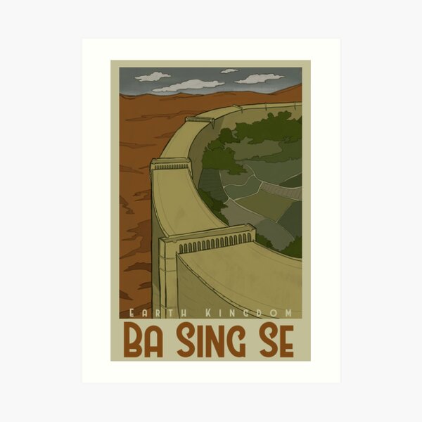 Ba Sing Se Travel Poster Art Print