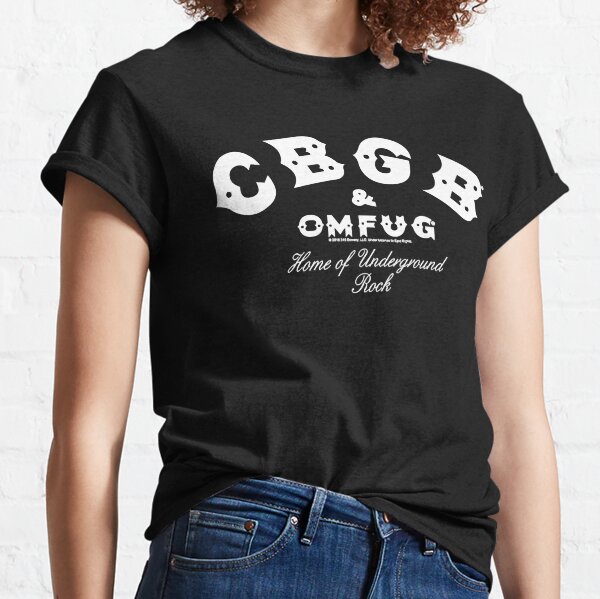 CBGB OMFUG Crâne Lunettes de soleil New York city homme t shirt metal punk rock vintage Music Merch