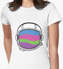 Space Helmet Colors Women's Fitted T-Shirt