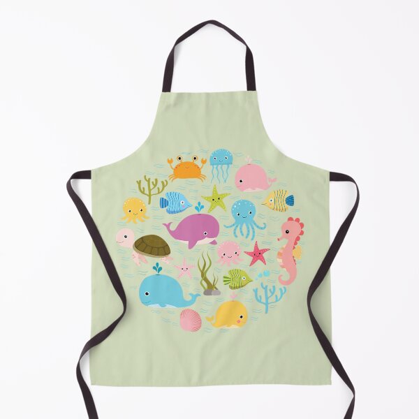 Item preview, Sea Animal Cute Ocean With Fish For designed and sold by queencrown.