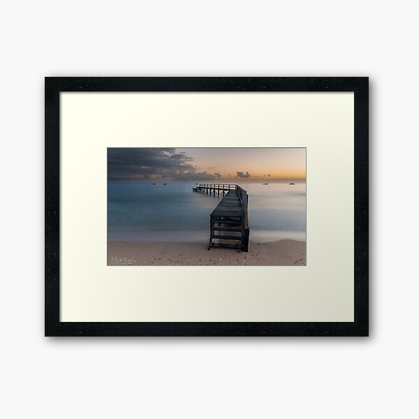 Shelly Beach Before the Dredging Framed Art Print