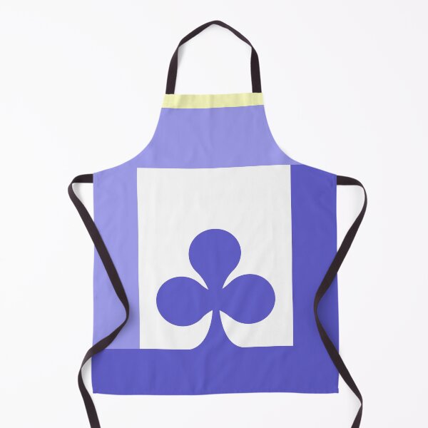 Item preview, Aesthetic Blue and White Club/Clover Geometric Pattern designed and sold by quinellie.