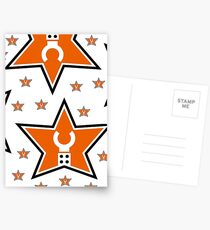 Customize My Minifig Star Logo Postcards