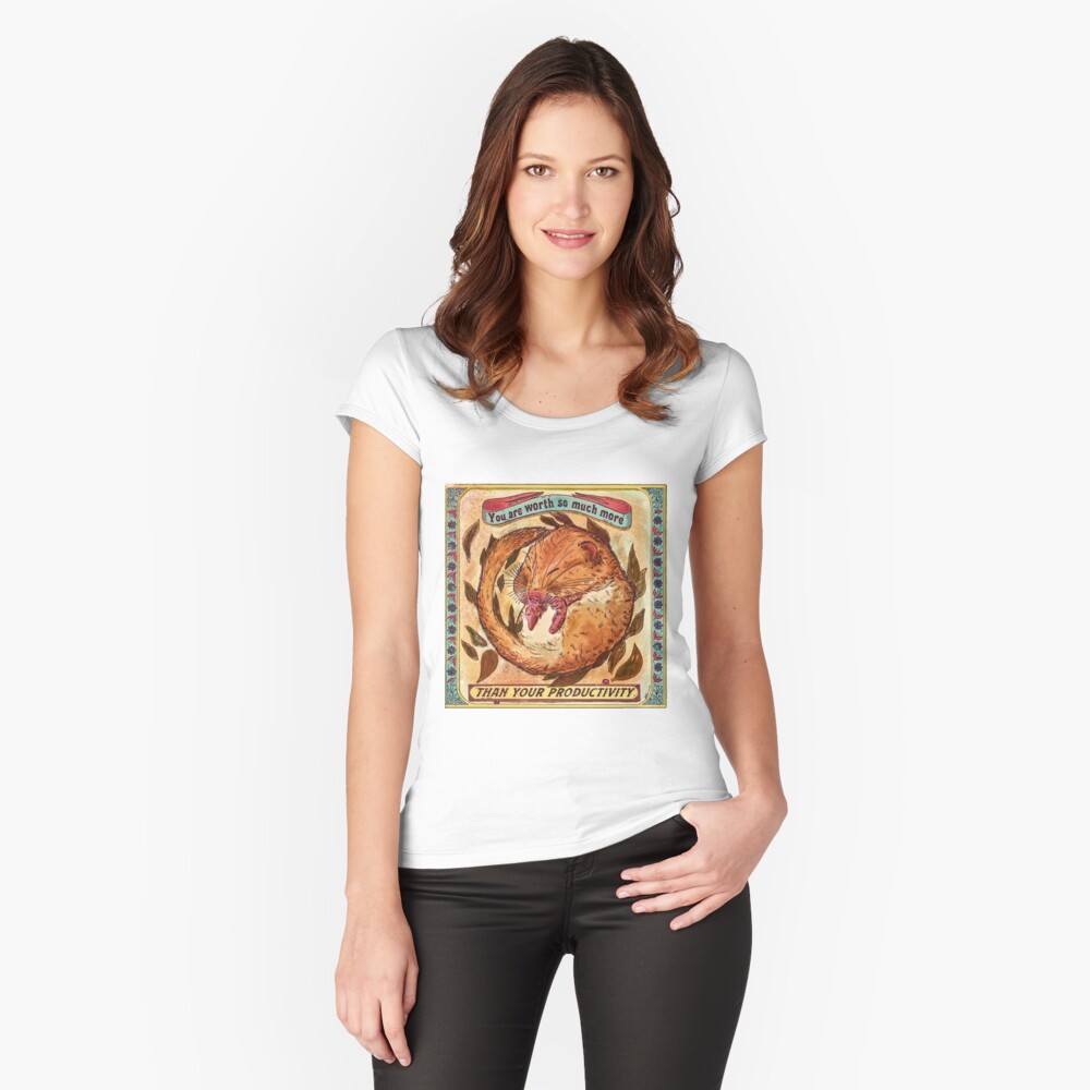 Item preview, Fitted Scoop T-Shirt designed and sold by EchoppeDeLoki.