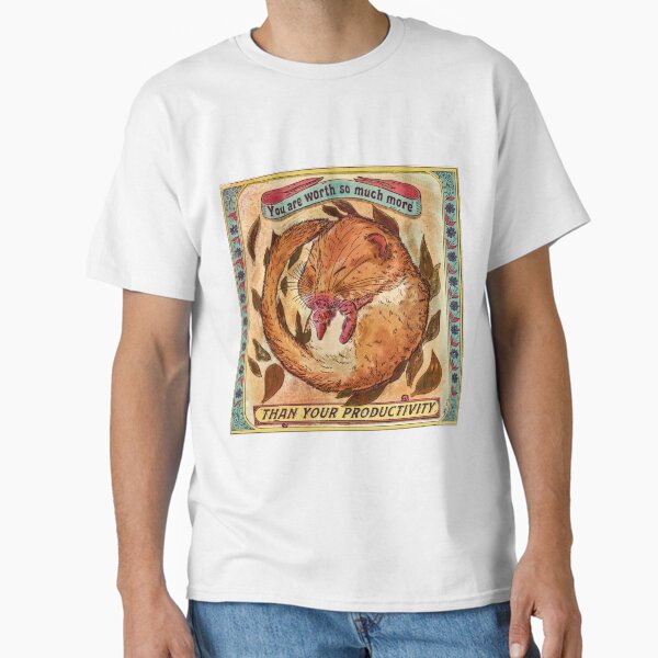 Item preview, You are worth more than your productivity - Antiwork dormouse designed and sold by Loki Propagandart.