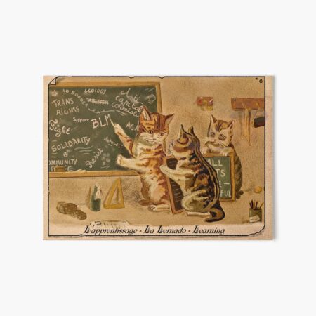 The lesson – Cats in the School of Anarchy Art Board Print