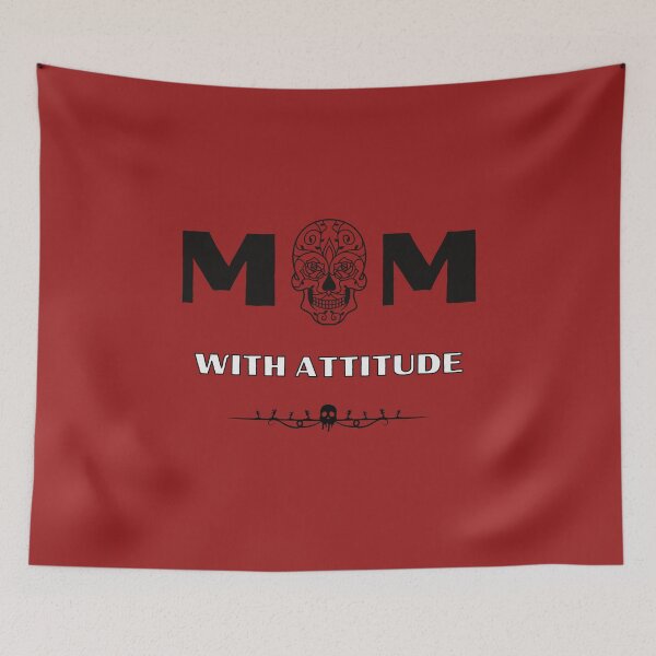 Item preview, Mom/Mum with attitude designed and sold by Unravelling.