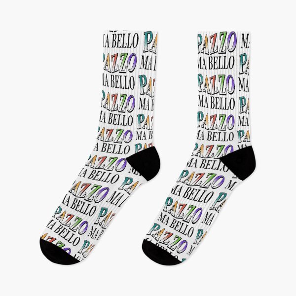 Item preview, Funny Italian Culture Phrase Pazzo Ma Bello Frase Divertente Italiana designed and sold by Bad Kitty Designz.