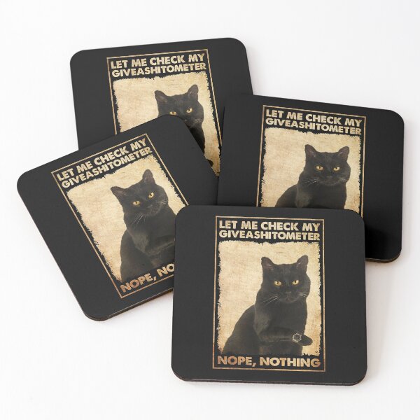Item preview, The Black Cat Wristwatch Let Me Check My Giveashitometer designed and sold by Tommy Joyce.