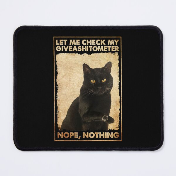 Item preview, The Black Cat Wristwatch Let Me Check My Giveashitometer designed and sold by Tommy Joyce.