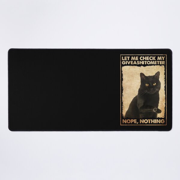 Item preview, The Black Cat Wristwatch Let Me Check My Giveashitometer designed and sold by Tommy Joyce.