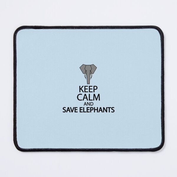 Item preview, Keep calm and save elephants Sticker designed and sold by AljoschaKrop.