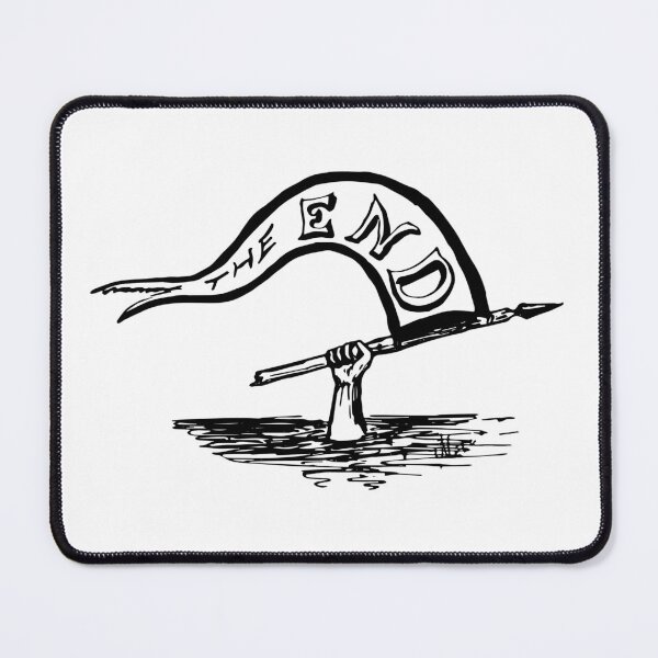 Item preview, The end flag line art designed and sold by OikieToikie.