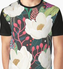 Camiseta gráfica El jardín de Alicia, flor, floral, arte de la flor impresión