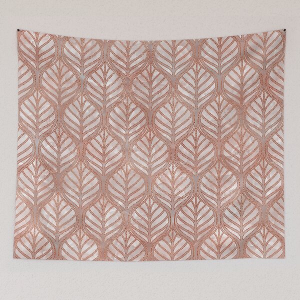 Item preview, Elegant rose gold and stone art deco pattern, faux metallic and stone elegance designed and sold by Orianah.