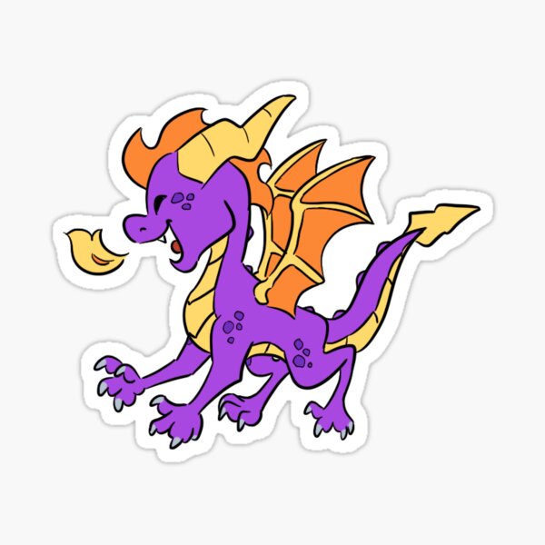 Vista previa del artículo con la obra «Spyro feliz», diseñado y vendido por izzerdraws.