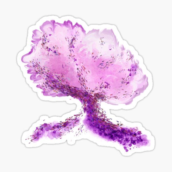 In another world, a tree... Sticker