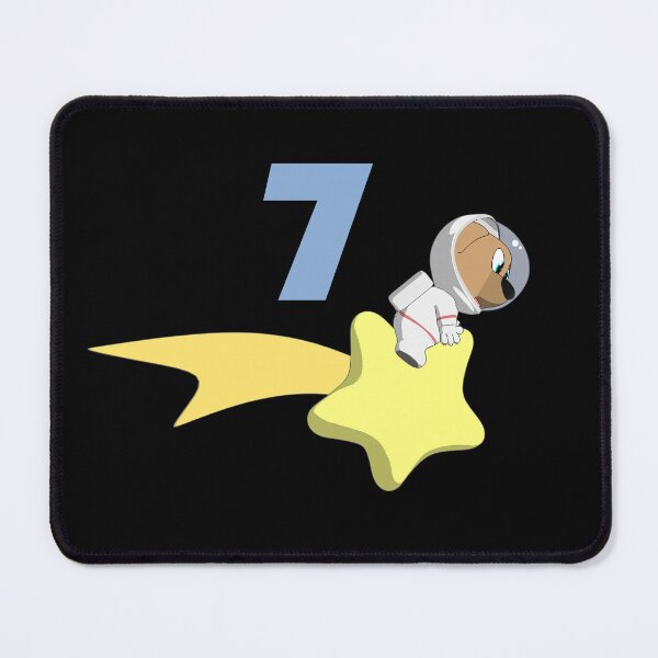 Item preview, Space Puppy On The Shooting Star - 7 Years Old 7th Birthday designed and sold by onicon.