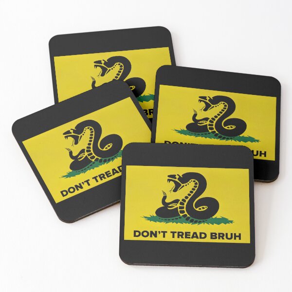 Item preview, Don't Tread Bruh Gadsden Flag - Don't Tread On Me Stencil Gadsden Flag  designed and sold by douglasNVD.
