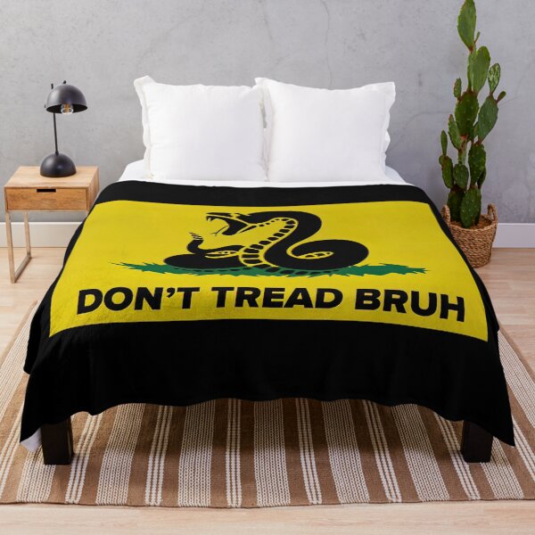 Item preview, Don't Tread Bruh Gadsden Flag - Don't Tread On Me Stencil Gadsden Flag  designed and sold by douglasNVD.