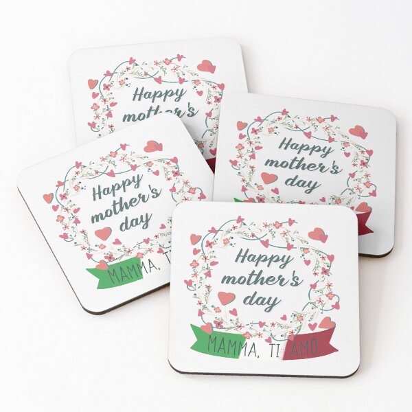 Item preview, Happy Mothers Day With Love and Flowers Italian 2023 designed and sold by JooArtPrints  ★★★★★.