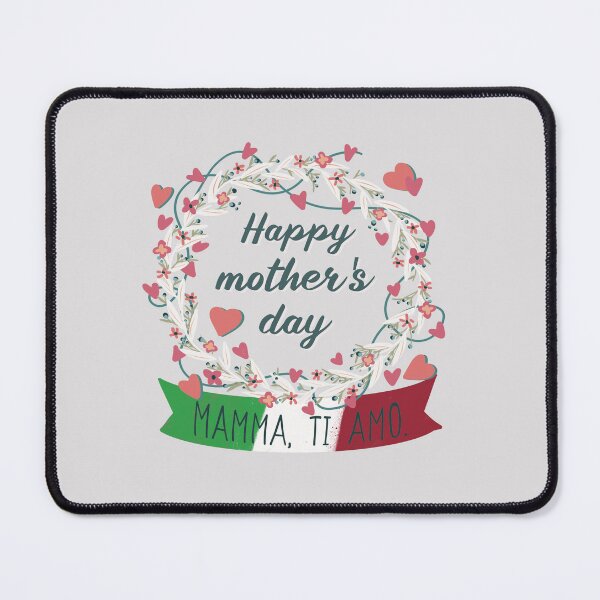 Item preview, Happy Mothers Day With Love and Flowers Italian 2023 designed and sold by JooArtPrints  ★★★★★.