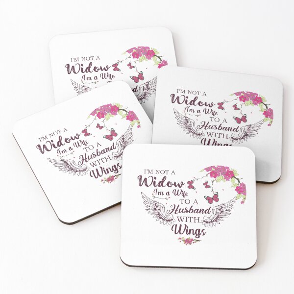 Item preview, I'M NOT A WIDOW, I'M A WIFE TO A HUSBAND WITH WINGS - ANGEL HUSBAND, HUSBAND IN HEAVEN, HEAVENLY HUSBAND, HUSBAND'S DAY, IN MEMORY OF HUSBAND designed and sold by GeradoSadow.