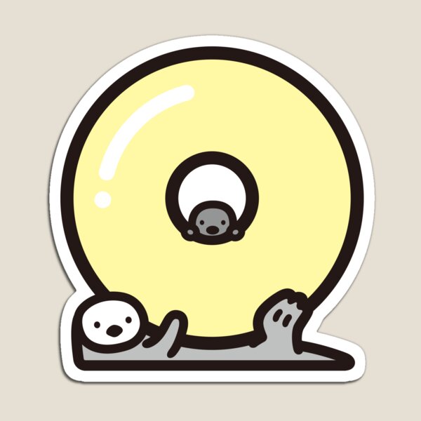 Sea otter Alphabet O Magnet