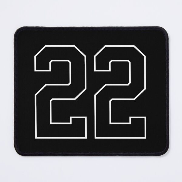Item preview, Black Number 22 lucky sports jersey twenty two designed and sold by HeavyStyle.
