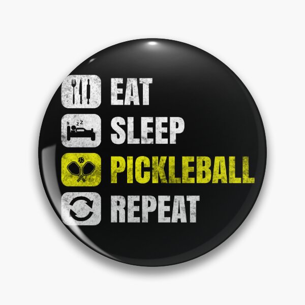Item preview, Eat Sleep Pickleball Repeat - Funny Pickleball sayings designed and sold by motivationaltee.