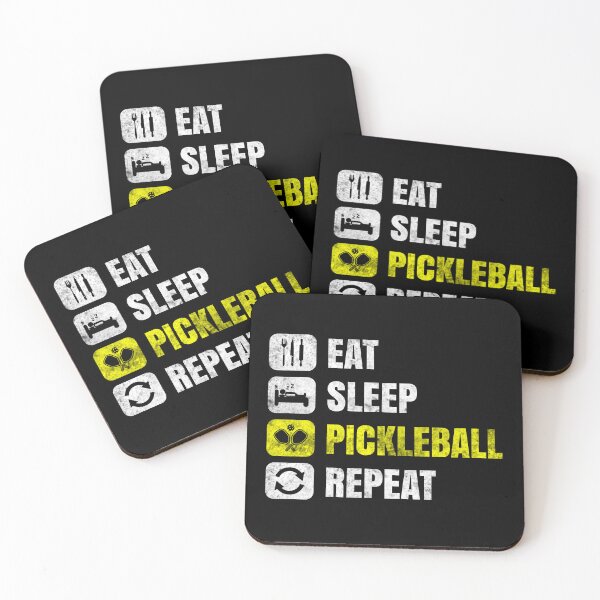 Item preview, Eat Sleep Pickleball Repeat - Funny Pickleball sayings designed and sold by motivationaltee.